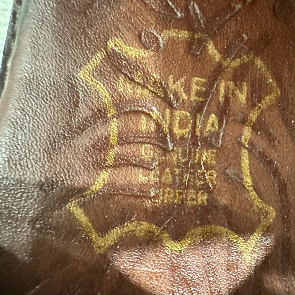 Vintage WINGS Classic Brown Leather Sandals Boho Hippie Style Women’s Size 5‎